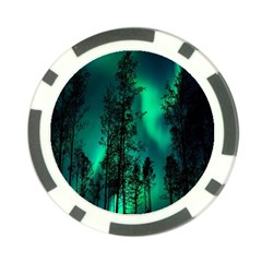 Aurora Northern Lights Celestial Magical Astronomy Poker Chip Card Guard