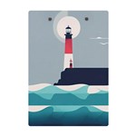 Lighthouse Ocean Nautical Sea Minimal Minimalist A5 Acrylic Clipboard Back