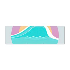 Tsunami Tidal Wave Wave Minimalist Ocean Sea Sticker Bumper (100 Pack) by Pakemis