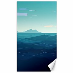 Ai Generated Ocean Waves Sea Water Nautical Canvas 40  X 72  by Pakemis