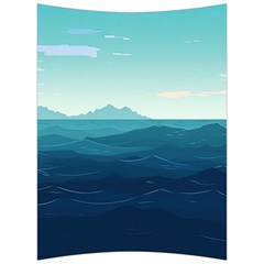 Ai Generated Ocean Waves Sea Water Nautical Back Support Cushion