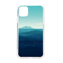 Ai Generated Ocean Waves Sea Water Nautical Iphone 11 Tpu Uv Print Case by Pakemis