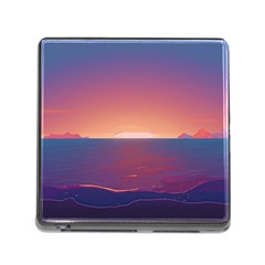 Sunset Ocean Beach Water Tropical Island Vacation Nature Memory Card Reader (square 5 Slot) by Pakemis