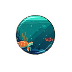 Ai Generated Ocean Sea Fish Aquatic Water Nature 5 Hat Clip Ball Marker by Pakemis