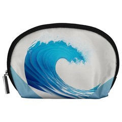 Wave Tsunami Tidal Wave Ocean Sea Water Accessory Pouch (large) by Pakemis