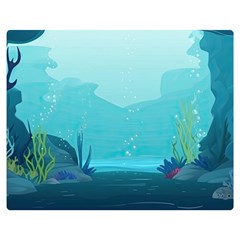 Intro Youtube Background Wallpaper Aquatic Water 2 Premium Plush Fleece Blanket (medium)