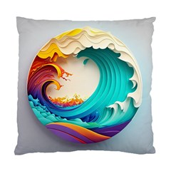 Tsunami Tidal Wave Wave Minimalist Ocean Sea 3 Standard Cushion Case (One Side)