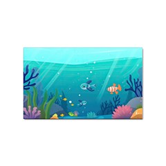 Ai Generated Ocean Sea Fish Aquatic Water Nature 2 Sticker Rectangular (10 Pack) by Pakemis