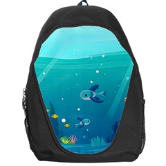 Ai Generated Ocean Sea Fish Aquatic Water Nature 2 Backpack Bag by Pakemis