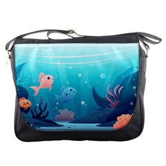 Ai Generated Ocean Sea Fish Aquatic Water Nature 4 Messenger Bag by Pakemis