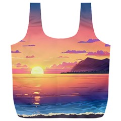 Sunset Ocean Beach Water Tropical Island Vacation 3 Full Print Recycle Bag (xxxl) by Pakemis