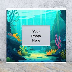 Intro Youtube Background Wallpaper Aquatic Water White Wall Photo Frame 5  X 7  by Pakemis