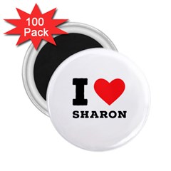 I Love Sharon 2 25  Magnets (100 Pack)  by ilovewhateva