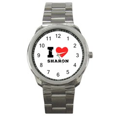 I Love Sharon Sport Metal Watch by ilovewhateva