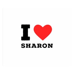 I Love Sharon One Side Premium Plush Fleece Blanket (small) by ilovewhateva