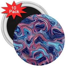 Fluid Art Pattern 3  Magnets (10 Pack)  by GardenOfOphir