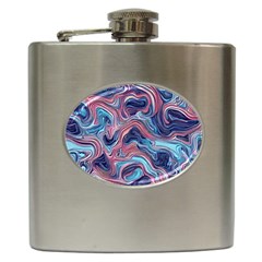 Fluid Art Pattern Hip Flask (6 Oz) by GardenOfOphir