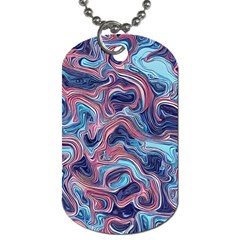 Fluid Art Pattern Dog Tag (two Sides) by GardenOfOphir