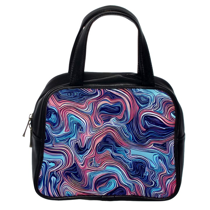 Fluid Art Pattern Classic Handbag (One Side)