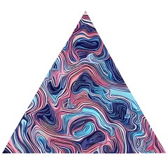 Fluid Art Pattern Wooden Puzzle Triangle