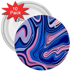 Abstract Liquid Art Pattern 3  Buttons (10 Pack)  by GardenOfOphir