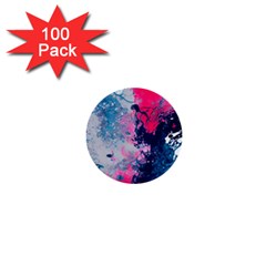 Fluid Art Pattern 1  Mini Buttons (100 Pack) 