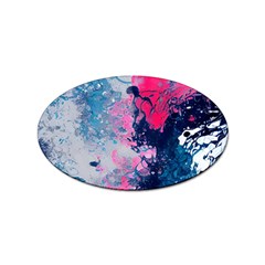 Fluid Art Pattern Sticker Oval (10 Pack) by GardenOfOphir