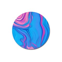 Liquid Background Pattern Magnet 3  (round) by GardenOfOphir