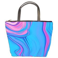 Liquid Background Pattern Bucket Bag by GardenOfOphir