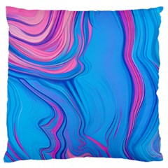 Liquid Background Pattern Standard Premium Plush Fleece Cushion Case (two Sides) by GardenOfOphir