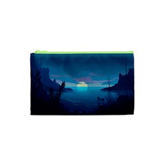 Ai Generated Ocean Sea Water Anime Nautical 2 Cosmetic Bag (xs) by Pakemis