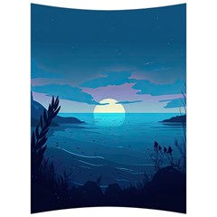 Ai Generated Ocean Sea Water Anime Nautical 2 Back Support Cushion