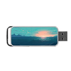Ai Generated Ocean Sea Water Anime Nautical Portable Usb Flash (one Side) by Pakemis