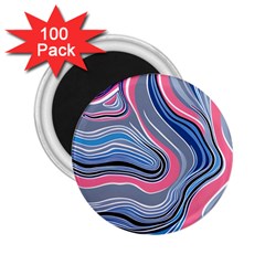 Fluid Abstract Art 2 25  Magnets (100 Pack)  by GardenOfOphir