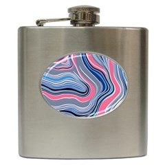 Fluid Abstract Art Hip Flask (6 Oz) by GardenOfOphir