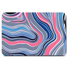 Fluid Abstract Art Large Doormat by GardenOfOphir