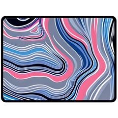 Fluid Abstract Art One Side Fleece Blanket (large) by GardenOfOphir