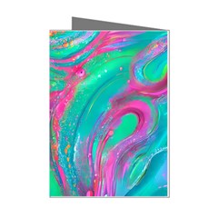 Fluid Art Background Mini Greeting Cards (pkg Of 8) by GardenOfOphir