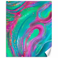 Fluid Art Background Canvas 16  X 20  by GardenOfOphir