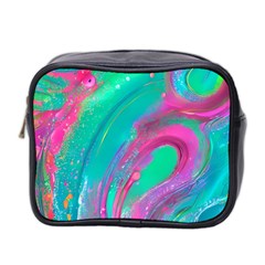 Fluid Art Background Mini Toiletries Bag (two Sides) by GardenOfOphir