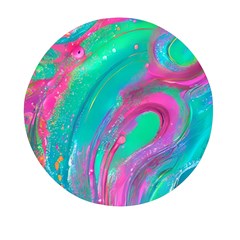 Fluid Art Background Mini Round Pill Box (pack Of 3) by GardenOfOphir