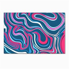 Liquid Art Pattern Postcard 4 x 6  (pkg Of 10) by GardenOfOphir