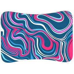 Liquid Art Pattern Velour Seat Head Rest Cushion by GardenOfOphir