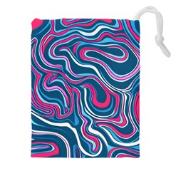 Liquid Art Pattern Drawstring Pouch (5xl) by GardenOfOphir