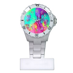 Fluid Background Plastic Nurses Watch by GardenOfOphir