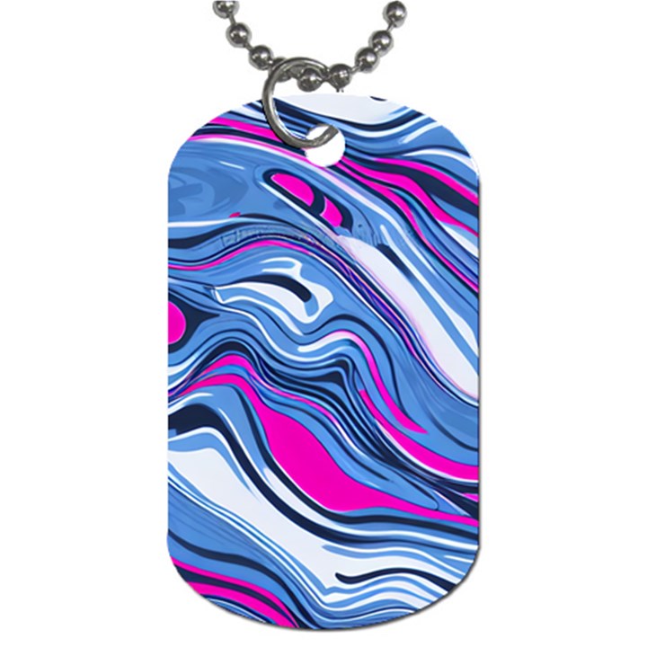 Fluid Art Pattern Dog Tag (Two Sides)