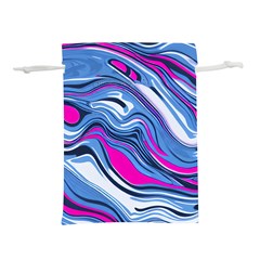 Fluid Art Pattern Lightweight Drawstring Pouch (l) by GardenOfOphir