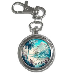Tropical Winter Tropical Winter Landscape Key Chain Watches by Pakemis