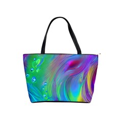 Fluid Art - Artistic And Colorful Classic Shoulder Handbag by GardenOfOphir