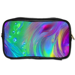 Fluid Art - Artistic And Colorful Toiletries Bag (one Side) by GardenOfOphir